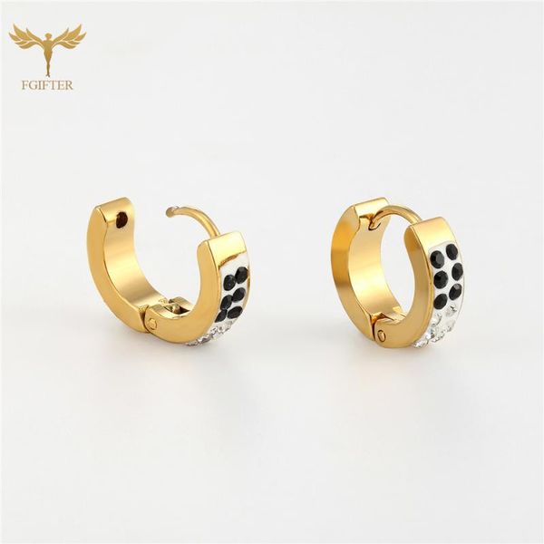 hoop & huggie golden stainless steel geometric round thick small earrings double colors zircon women's accessories fashion sweet jewelr, Golden;silver
hoop & huggie golden stainless steel geometric round thick small earrings double colors zircon women's accessories fashion sweet jewelr, Golden;silver