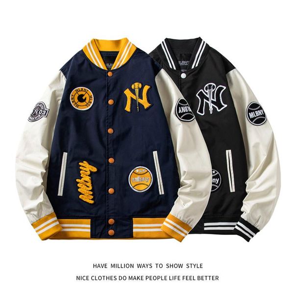 men's jackets embroid original mlbny men women baseball jacket uniform spring autumn winter couple coat boyfriend style, Black;brown
men's jackets embroid original mlbny men women baseball jacket uniform spring autumn winter couple coat boyfriend style, Black;brown