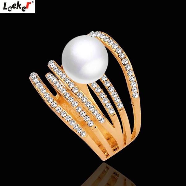 cluster rings leeker luxury design big pearl ring for women gold silver color multilayers wedding vintage jewelry 544 lk8, Golden;silver
cluster rings leeker luxury design big pearl ring for women gold silver color multilayers wedding vintage jewelry 544 lk8, Golden;silver
