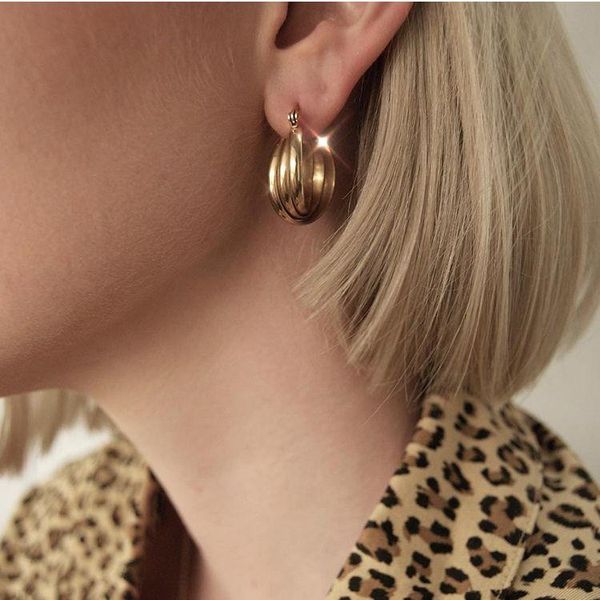 dangle & chandelier luxury 2021 trend jewelry for women multi layer hoops real 18k gold plated drop earrings girl stainless steel, Silver
dangle & chandelier luxury 2021 trend jewelry for women multi layer hoops real 18k gold plated drop earrings girl stainless steel, Silver