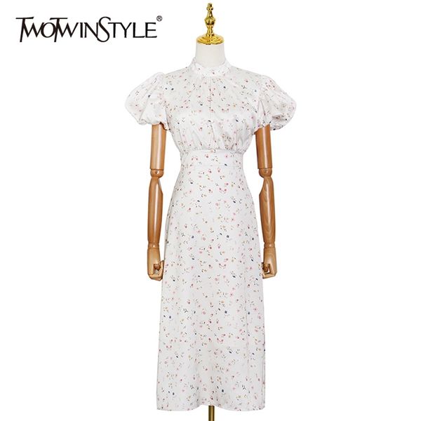 vintage print floral dress for women stand collar puff sleeve high waist hit color elegant dresses female fashion 210520, Black;gray
vintage print floral dress for women stand collar puff sleeve high waist hit color elegant dresses female fashion 210520, Black;gray