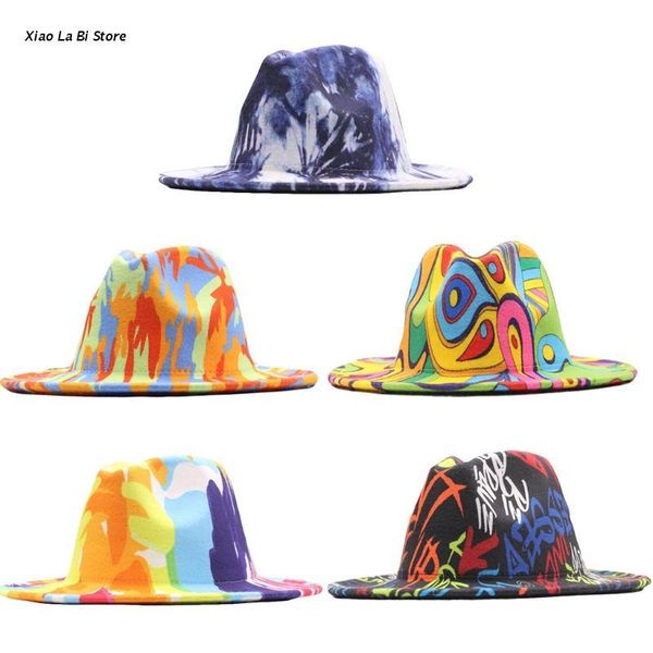wide brim hats xxfd fashion british retro graffiti print jazz hat wool warm at for men women cosplay accessorie, Blue;gray
wide brim hats xxfd fashion british retro graffiti print jazz hat wool warm at for men women cosplay accessorie, Blue;gray