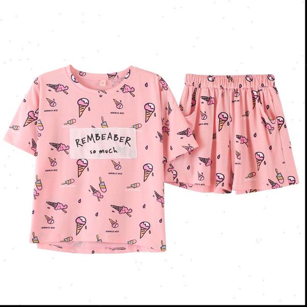 pajamas cotton pijama women sleepwear short sleeve pyjamas loose casual lounge wear two piece set summer, Black;red
pajamas cotton pijama women sleepwear short sleeve pyjamas loose casual lounge wear two piece set summer, Black;red