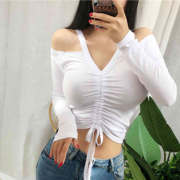 women's t-shirt shinkers tank with long sleeves, sleeve shirt turtleneck v spring-style korean fall, slim femme 50b9, White
women's t-shirt shinkers tank with long sleeves, sleeve shirt turtleneck v spring-style korean fall, slim femme 50b9, White