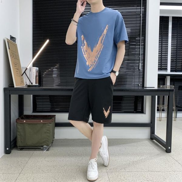 men's tracksuits brand designer male graphic t-shirt and shorts 2-piece outfit set summer casual fashional street wear, Gray
men's tracksuits brand designer male graphic t-shirt and shorts 2-piece outfit set summer casual fashional street wear, Gray