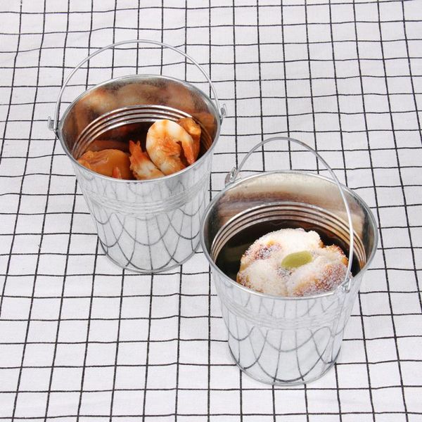 6pcs 10.5x7.2x10.5cm mini tinplate metal bucket icing french fries tin pails gift wrap
6pcs 10.5x7.2x10.5cm mini tinplate metal bucket icing french fries tin pails gift wrap