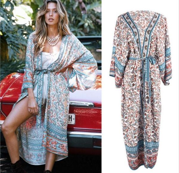 women's swimwear women cover-ups bohemian printed long kimono cardigan cotton tunic female plus size beach wear swim suit cover up, White;black
women's swimwear women cover-ups bohemian printed long kimono cardigan cotton tunic female plus size beach wear swim suit cover up, White;black