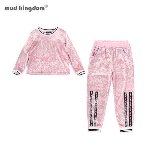mudkingdom autumn girls clothes casual sets gold velvet tracksuit for sport suits kids children set 210615, White
mudkingdom autumn girls clothes casual sets gold velvet tracksuit for sport suits kids children set 210615, White