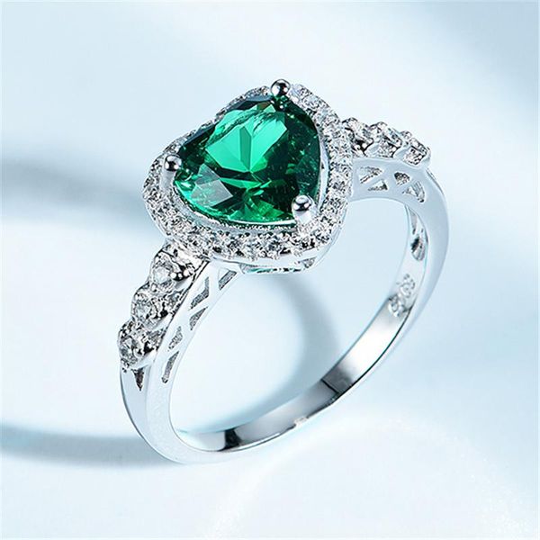 heart shape nano green emerald cz delicate luxury ring for women fashion accessories fine jewelry 925 sterling silver cluster rings, Golden;silver
heart shape nano green emerald cz delicate luxury ring for women fashion accessories fine jewelry 925 sterling silver cluster rings, Golden;silver