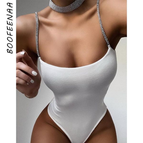 women's jumpsuits & rompers boofeenaa glitter rhinestones strap backless bodysuit summer clothes for women 2021 white black body suits, Black;white
women's jumpsuits & rompers boofeenaa glitter rhinestones strap backless bodysuit summer clothes for women 2021 white black body suits, Black;white