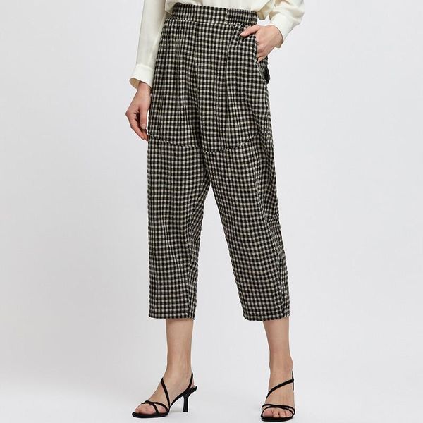 women's pants & capris summer fashion thin straight nine slim suit casual, Black;white
women's pants & capris summer fashion thin straight nine slim suit casual, Black;white