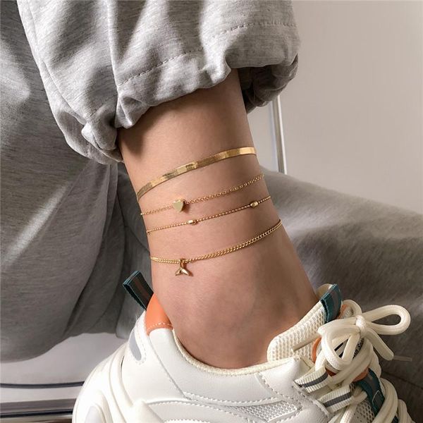 anklets fashion women's stacked fishtail alloy anklet simple geometric love round bead set foot ornament, Red;blue
anklets fashion women's stacked fishtail alloy anklet simple geometric love round bead set foot ornament, Red;blue