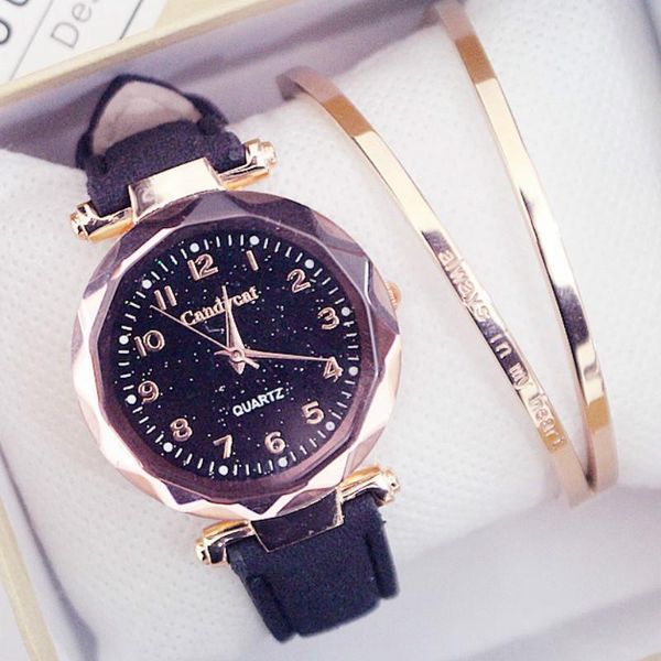 wristwatches 2021 women fashion starry sky quartz watch lady leather casual gift clock relojes para mujer, Slivery;brown
wristwatches 2021 women fashion starry sky quartz watch lady leather casual gift clock relojes para mujer, Slivery;brown