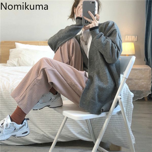 nomikuma casual pants women korean style loose straight corduroy trousers female high waist wide leg pantalones autumn 3d505 210514, Black;white
nomikuma casual pants women korean style loose straight corduroy trousers female high waist wide leg pantalones autumn 3d505 210514, Black;white