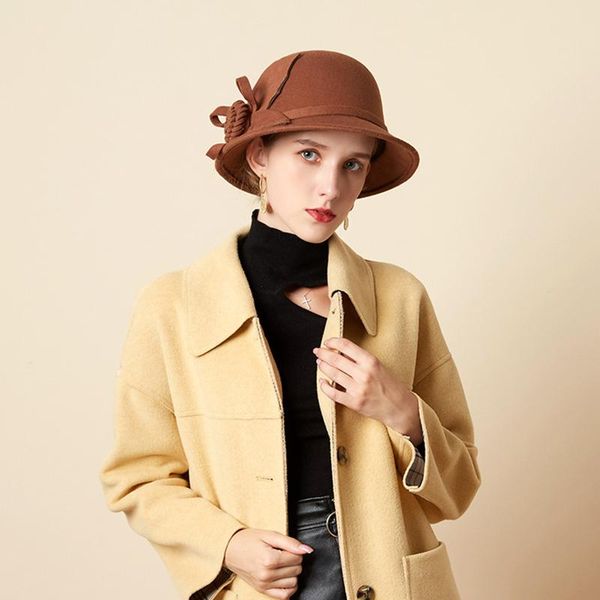 stingy brim hats winter latest korean version woolen women's felt hat fashion solid color flower stitching r luxury woman, Blue;gray
stingy brim hats winter latest korean version woolen women's felt hat fashion solid color flower stitching r luxury woman, Blue;gray