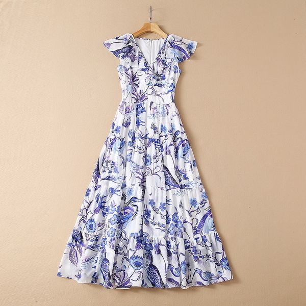 dresses european american women's clothing spring 2021 v-neck purple print with short sleeves and flounces fashion pleated dress 65k7, Black;gray
dresses european american women's clothing spring 2021 v-neck purple print with short sleeves and flounces fashion pleated dress 65k7, Black;gray