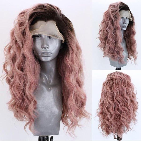 synthetic lace front wigs for black women long body wave wig ombre pink high temperature fiber cosplay
synthetic lace front wigs for black women long body wave wig ombre pink high temperature fiber cosplay