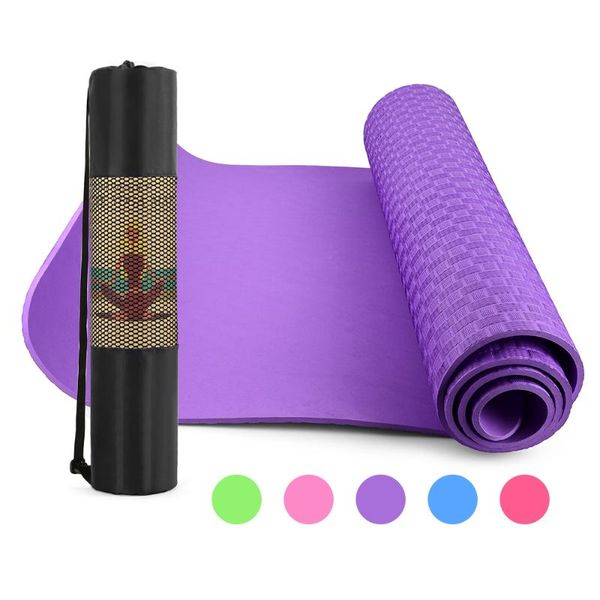 6mm thick yoga mat 72x24 inch non-slip pilates exercise pad with mesh carry bag for home gym fitness workout mats
6mm thick yoga mat 72x24 inch non-slip pilates exercise pad with mesh carry bag for home gym fitness workout mats