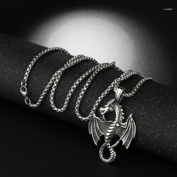 chains titanium flame dragon pendant punk necklace retro fashion man stainless steel chain jewelry1, Silver
chains titanium flame dragon pendant punk necklace retro fashion man stainless steel chain jewelry1, Silver