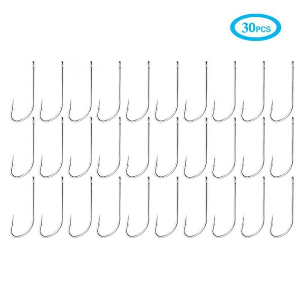 fishing hooks 30pcs/lot high carbon steel 1# 2# 3#4#5# barbed fish hook baitholder worm pond bait holder
fishing hooks 30pcs/lot high carbon steel 1# 2# 3#4#5# barbed fish hook baitholder worm pond bait holder