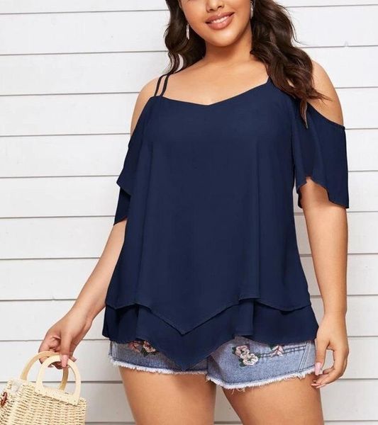 plus size t-shirt oversize short sleeve shirt women clothing solid color strapless sling irregular blouse casual tunic large, Black
plus size t-shirt oversize short sleeve shirt women clothing solid color strapless sling irregular blouse casual tunic large, Black