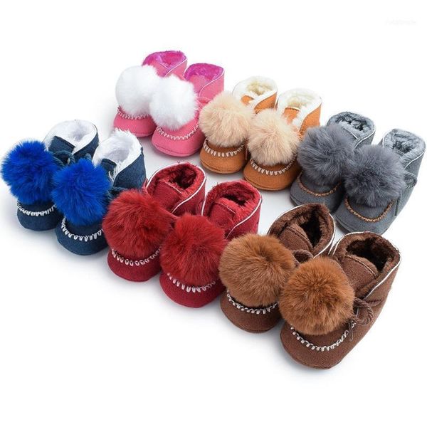 cute thicken baby boots prewalker coral fleece lace-up first walkers non-slip snow winter warm shoes with plush ball1, Black;grey
cute thicken baby boots prewalker coral fleece lace-up first walkers non-slip snow winter warm shoes with plush ball1, Black;grey