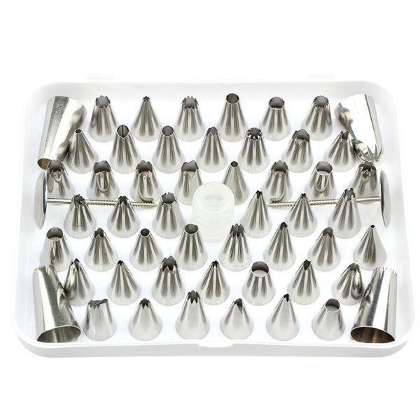 baking & pastry tools 52 pieces stainless steel cake decorating tips set icing cupcake fondant piping nozzle bag sugarcraft tip tool
baking & pastry tools 52 pieces stainless steel cake decorating tips set icing cupcake fondant piping nozzle bag sugarcraft tip tool
