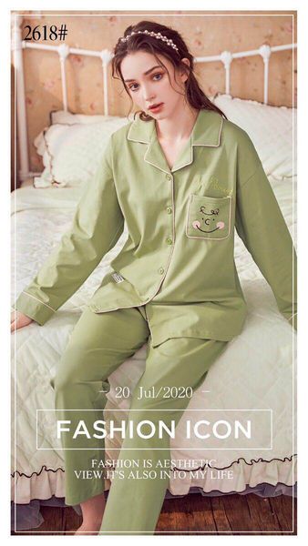 women's sleepwear high-grade full cotton pajamas women autumn winter home clothes long sleeve trousers night wear pijama female loose s, Black;red
women's sleepwear high-grade full cotton pajamas women autumn winter home clothes long sleeve trousers night wear pijama female loose s, Black;red