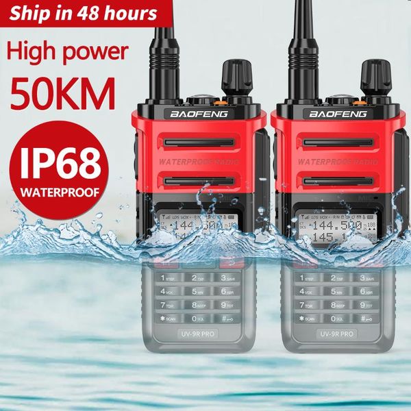walkie talkie 2pcs original baofeng uv-9r prowalkie 10w ip68 waterproof dual band 136-174/400-520mhz 50km portable ham 2 way radio
walkie talkie 2pcs original baofeng uv-9r prowalkie 10w ip68 waterproof dual band 136-174/400-520mhz 50km portable ham 2 way radio