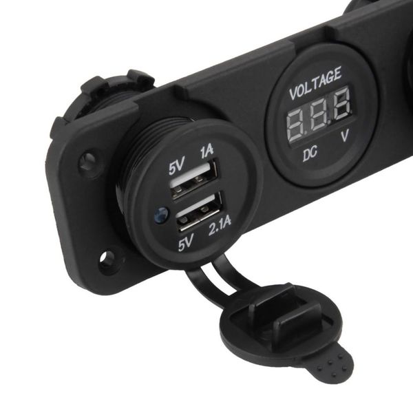 12v dual car cigarette lighter socket usb adapter charger + digital voltmeter yks free
12v dual car cigarette lighter socket usb adapter charger + digital voltmeter yks free