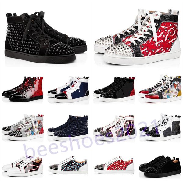 mens casual shoes women outdoor red bottoms shoe studded spikes loafers sneakers suede leather flats couples ttrainers des chaussures b5, Black
mens casual shoes women outdoor red bottoms shoe studded spikes loafers sneakers suede leather flats couples ttrainers des chaussures b5, Black