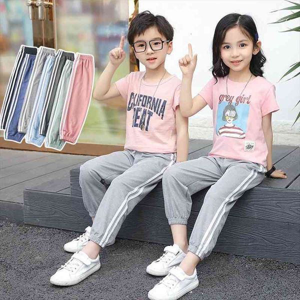 childrens clothing summer boys and girls loose side two bars pants wide leg sports 3 12t, Blue
childrens clothing summer boys and girls loose side two bars pants wide leg sports 3 12t, Blue