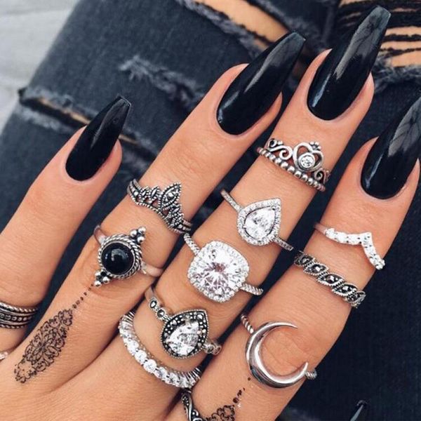wedding rings 10pcs per set for women promotion gifts wholesale price fashion rhinestones finger anti silver crown & moon, Slivery;golden
wedding rings 10pcs per set for women promotion gifts wholesale price fashion rhinestones finger anti silver crown & moon, Slivery;golden