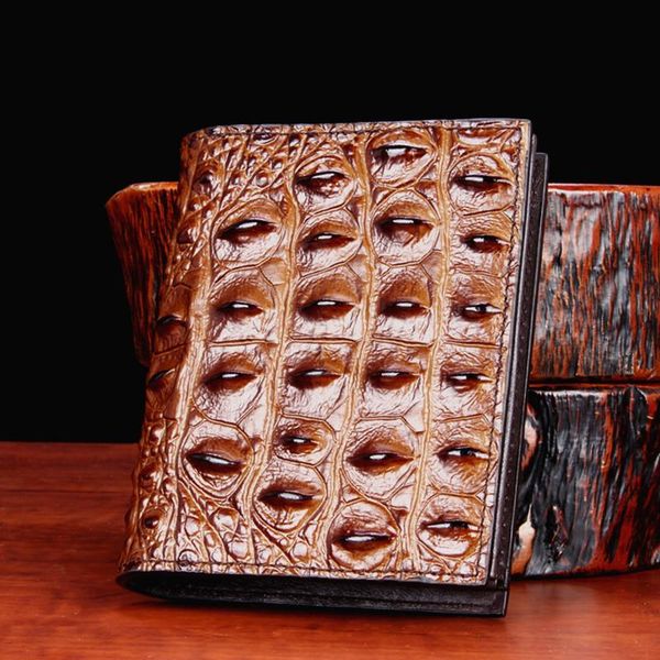 crocodile wallet man short fund vertical section two fracture cross youth genuine leather fashion male men's designer purses wallets, Red;black
crocodile wallet man short fund vertical section two fracture cross youth genuine leather fashion male men's designer purses wallets, Red;black