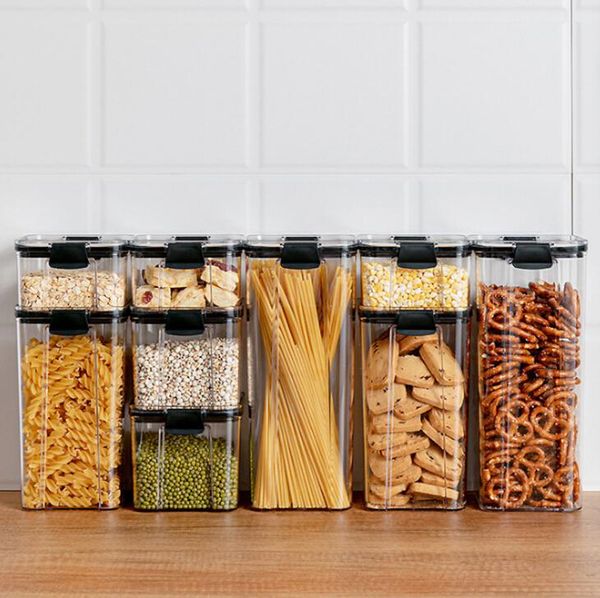 storage bottles & jars 460-1800ml food bottle container coarse cereals grains jar cover fresh pot kitchen sealing boxuseful
storage bottles & jars 460-1800ml food bottle container coarse cereals grains jar cover fresh pot kitchen sealing boxuseful