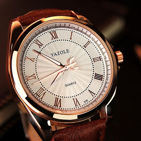 wristwatches yazole men watches roman scale male quartz watch business men's clock leather relojes hombre, Slivery;brown
wristwatches yazole men watches roman scale male quartz watch business men's clock leather relojes hombre, Slivery;brown