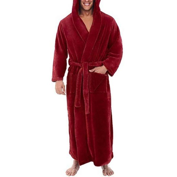 men's sleepwear men hoody luxury long robe dressing gown fluffy fleece bathrobe solid sleeve hooded sleep wear casual fashion nightgown, Black;brown
men's sleepwear men hoody luxury long robe dressing gown fluffy fleece bathrobe solid sleeve hooded sleep wear casual fashion nightgown, Black;brown