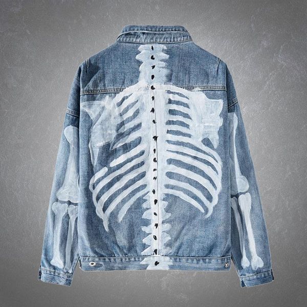 men's jackets vintage hand-painted skeleton denim mens harajuku hip hop streetwear casual oversize loose cowboy overcoats couples, Black;brown
men's jackets vintage hand-painted skeleton denim mens harajuku hip hop streetwear casual oversize loose cowboy overcoats couples, Black;brown