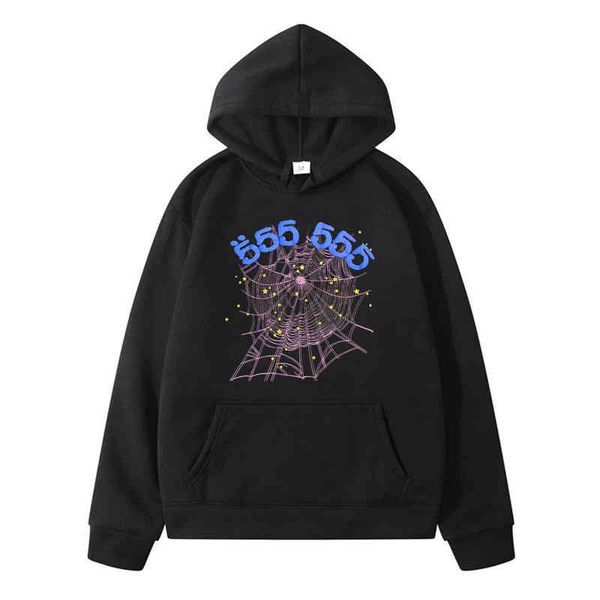 popular funny print sp5der 555555 angel number spider web pure cotton basic loose couples hoodie hip hop wear, Black
popular funny print sp5der 555555 angel number spider web pure cotton basic loose couples hoodie hip hop wear, Black