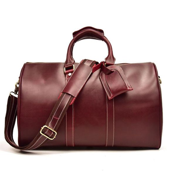 duffel bags women genuine leather travel red 18" large capacity cow fashion luggage weekend bag men
duffel bags women genuine leather travel red 18" large capacity cow fashion luggage weekend bag men