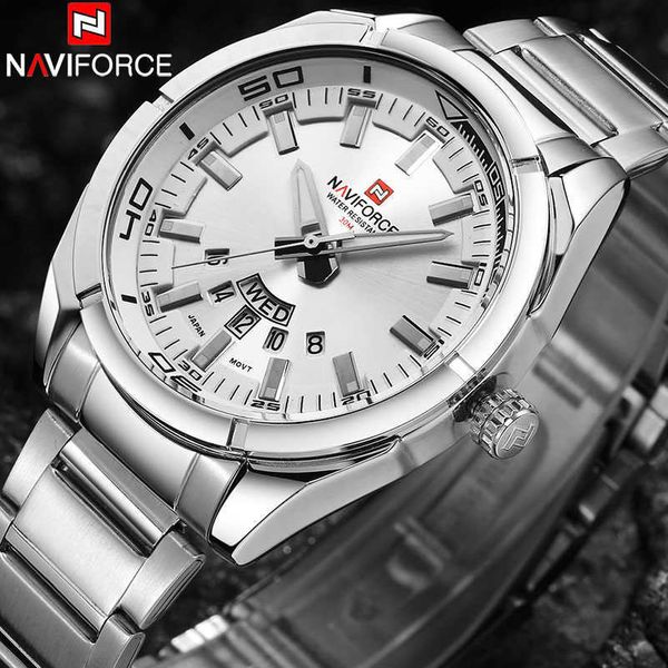 naviforce mens watches brand luxury quartz watch men waterproof stainless steel sport wristwatches relogio masculino 210728, Slivery;brown
naviforce mens watches brand luxury quartz watch men waterproof stainless steel sport wristwatches relogio masculino 210728, Slivery;brown