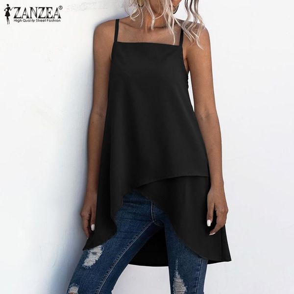 women's tanks & camis office lady irregular sling tunic plus size 5xl 2021 fashion womens summer solid sleeveless zanzea elegant work, White
women's tanks & camis office lady irregular sling tunic plus size 5xl 2021 fashion womens summer solid sleeveless zanzea elegant work, White