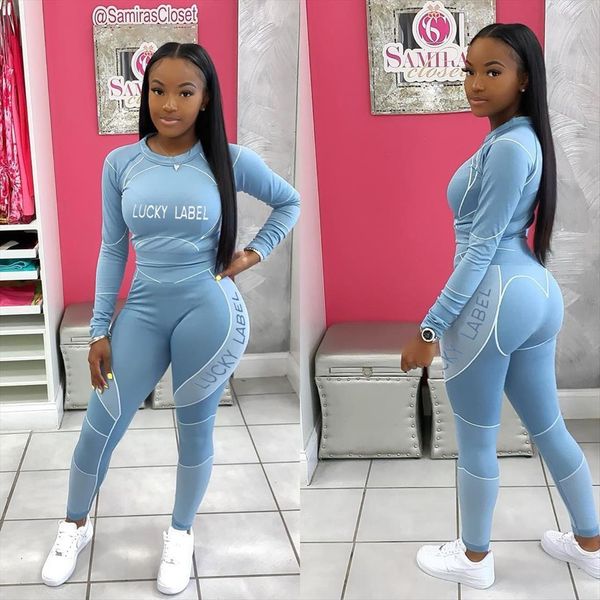 lucky label print set womenpant long sleeve tee legging ribbed tracksuit two piece outfit active sweatsuit, White
lucky label print set womenpant long sleeve tee legging ribbed tracksuit two piece outfit active sweatsuit, White