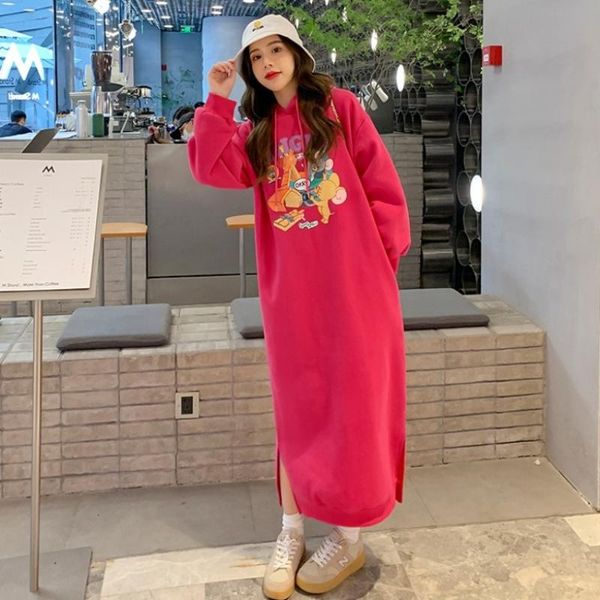 women's hoodies & sweatshirts 2021 fall winter fashion clothe red cartoon hoodie women korean long loose streetwear cute thick dress pl, Black
women's hoodies & sweatshirts 2021 fall winter fashion clothe red cartoon hoodie women korean long loose streetwear cute thick dress pl, Black