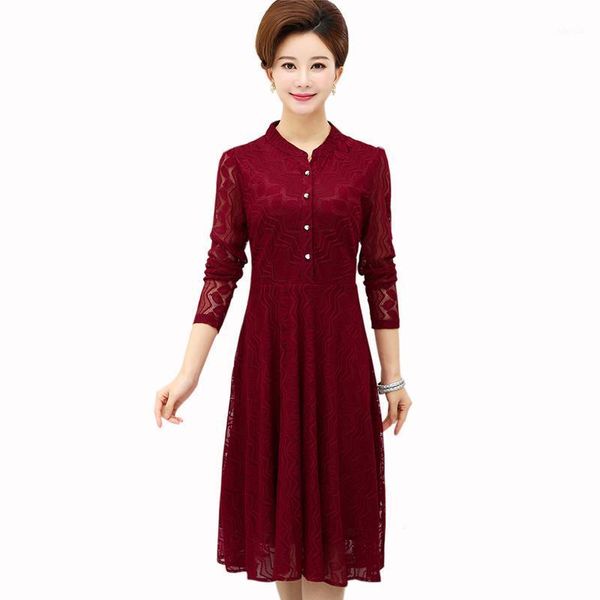 spring lace dress women fashion elegant long sleeve a-line summer vintage large size loose temperament o-neck casual dresses, Black;gray
spring lace dress women fashion elegant long sleeve a-line summer vintage large size loose temperament o-neck casual dresses, Black;gray