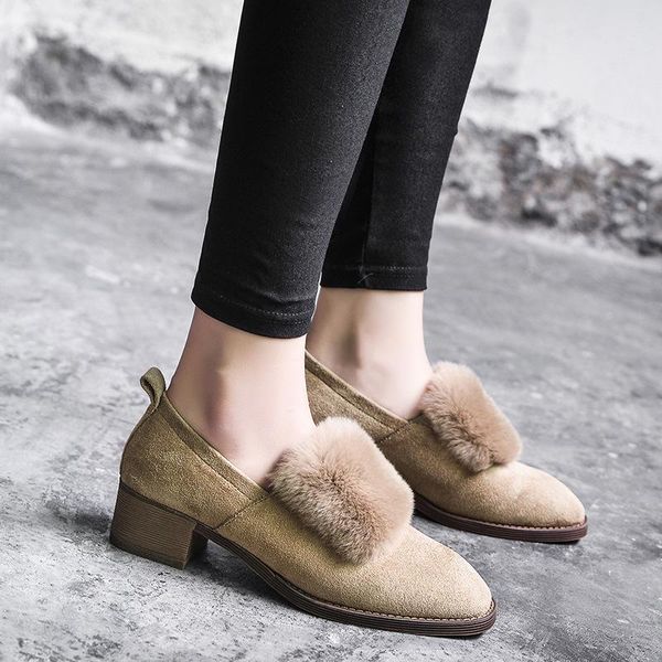 dress shoes 2021 autumn winter women high heels warm fur elegant ladies party square middle 4cm a2861, Black
dress shoes 2021 autumn winter women high heels warm fur elegant ladies party square middle 4cm a2861, Black