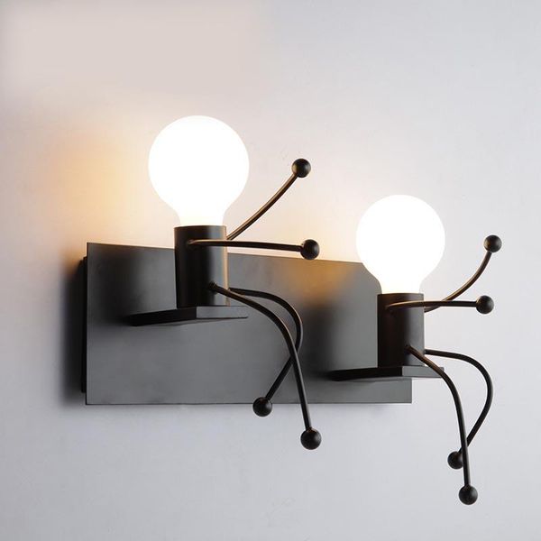 wall lamps modern led lamp black iron cartoon humanoid for living room bedroom nordic home decor bedside light bathroom fixtures
wall lamps modern led lamp black iron cartoon humanoid for living room bedroom nordic home decor bedside light bathroom fixtures