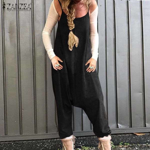 women's jumpsuits & rompers 2021 zanzea vintage summer drop crotch female casual overalls solid straps streetwear plus size 5xl, Black;white
women's jumpsuits & rompers 2021 zanzea vintage summer drop crotch female casual overalls solid straps streetwear plus size 5xl, Black;white