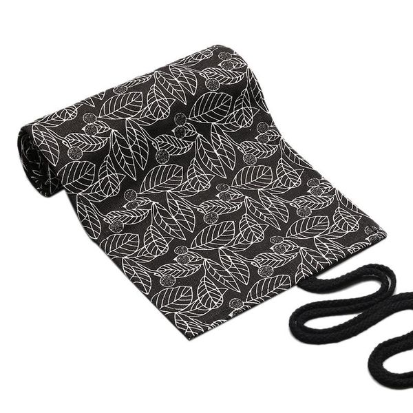 black leaf canvas printing pen curtain large capacity pencil case sketch stationery bag bags
black leaf canvas printing pen curtain large capacity pencil case sketch stationery bag bags