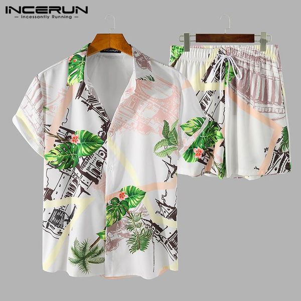 men's tracksuits incerun summer men hawaiian sets printed streetwear lapel short sleeve shirt beach shorts breathable casual 2 pieces, Gray
men's tracksuits incerun summer men hawaiian sets printed streetwear lapel short sleeve shirt beach shorts breathable casual 2 pieces, Gray